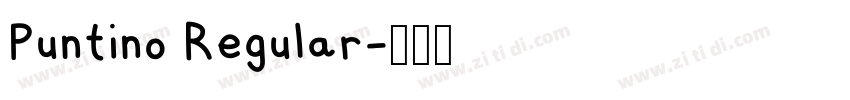 Puntino Regular字体转换